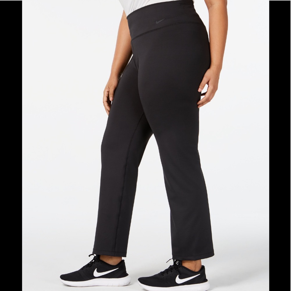 NWT! Nike Plus Size High-Rise Gym pants flare size 1X AV9807-010 - Picture 2 of 12